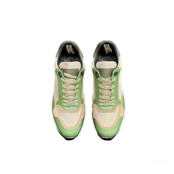 Green Dunhill Mens Mesh Breathable Sneakers - Picture 1 of 10